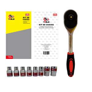 FBG-3140 KIT DE CHAVE 8 SOQUETES E 1 CATRACA
