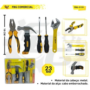 FBG-3133 JOGO DE FERRAMENTAS 5 PEÇA
