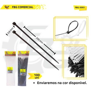 FBG-3053 ABRAÇADEIRA DE NYLON 200MMX3.6 C/100