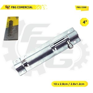 FBG-3368 FECHO DE ACO P/PORTA 4'' 2X48