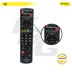 8093 CONTROLE LED COMPATÍVEL C/  PANASONIC