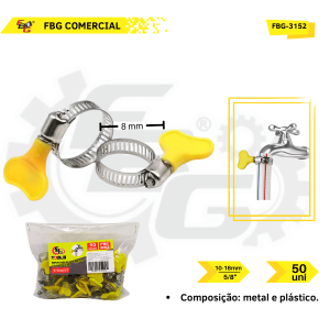 FBG-3152 ABRAÇADEIRA DE METAL 5/8