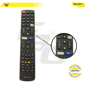 9027 CONTROLE SMART  COMPATÍVEL C/ PHILCO NETFLIX/YOUT