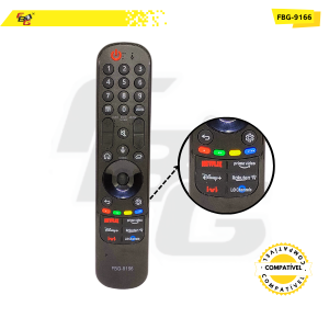 9166 CONTROLE SMART COMPATÍVEL C/LG (SEM MOUSE E VOZ)