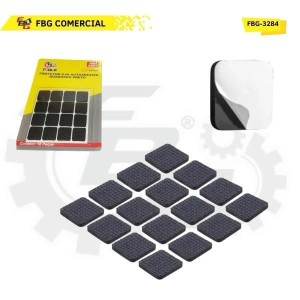 FBG-3284 PROTETOR EVA AUTOADESIVO QUADRADO PRETO 2CM